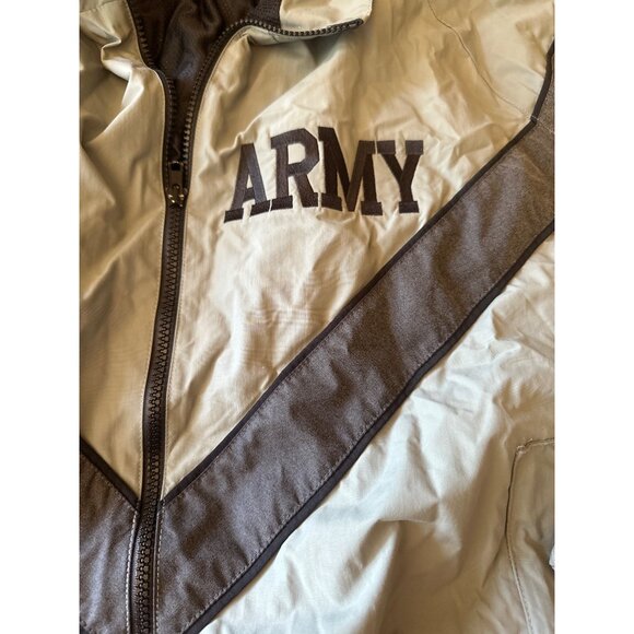 Army IPFU Jacket Medium/Regular Skilcraft Nylon Gray/Black Lightweight Windbreak - Picture 3 of 6